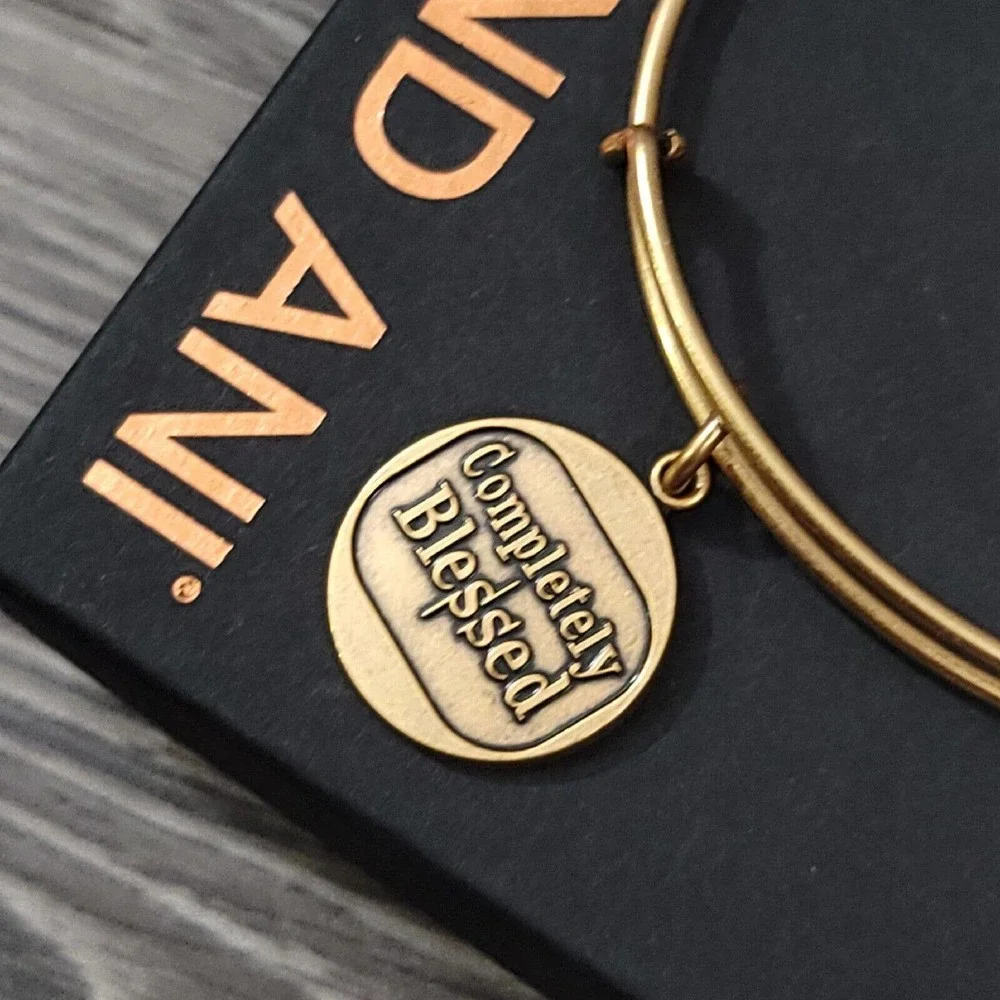 Alex and Ani Completely Blessed Charm Bracelet Positive Faith Gratitude - Picture 5 of 10